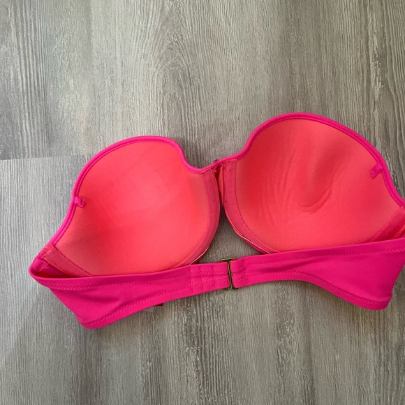 Victoria’s Secret neon pink flirt bandeau 36C bikini top - Picture 3 of 6